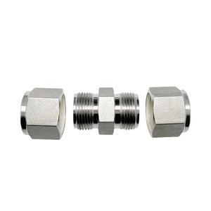 스테인리스 스틸 스트레이트 유니온 튜브-튜브 이중관 피트를 316 미터계측 튜빙용 압축조합 - Product Image 2