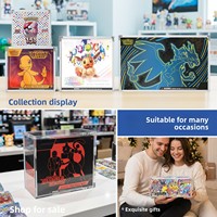 Boîte de protection pour cartes SPC ETB PTCG Prismatic Evolutions japonaises avec ouverture magnétique en acrylique, protection UV et haute transparence