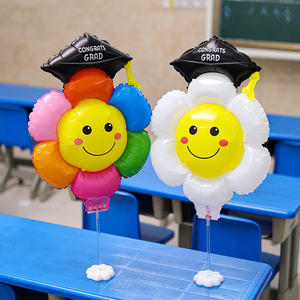 หมวกจบการศึกษาแบบกลุ่มโรงเรียนดอกทานตะวันอุปกรณ์ประกอบฉากงานปาร์ตี้บอลลูน - Product Image 2