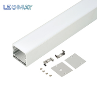 Profilé en alliage d'aluminium anodisé sur mesure pour bande LED, montage en surface, avec diffuseur, livraison directe UE