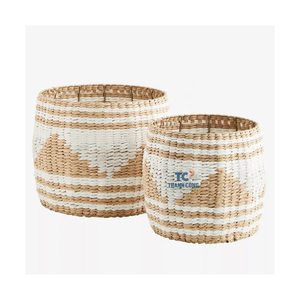 Wholesale Seagrass Laundry Storage <b>Basket</b> Cheap Price Clothing Washing <b>Baskets</b> From Vietnamese Supplier for Kitchen Bathroom - Product Image 1