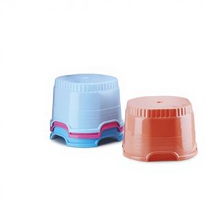 ANAX IMPEX Serie Premium, Patla de Plástico de 6 Pulgadas de Altura, Base Antideslizante, Duradera y Resistente, Multiusos para Baño, Hogar, Oficina, Hotel - Product Image 1