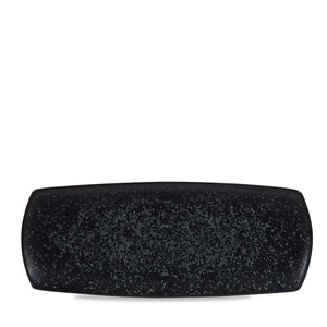 Plat de service rectangulaire noir Caldera 35,5 × 14 cm, modèle Churchill Shades Zccanrpm1 - Product Image 1