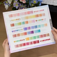 Vernis à ongles gel UV 50 couleurs, imperméable, effet gelée, nude, transparent irisé, nouvelle collection 2026 pour usage professionnel en salon