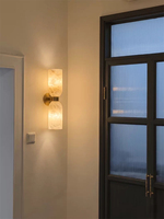 Lampe murale de luxe moderne en albâtre espagnol naturel pour salon, chambre et maison de caractère