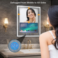 Décoration intérieure moderne pour salon, écran intelligent 4K haute définition étanche de 24 pouces, miroir TV