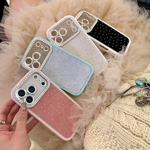 Nueva Funda para Teléfono con Marco <span class=keywords><strong>de</strong></span> Diamantes <span class=keywords><strong>de</strong></span> Imitación para iPhone 15 Pro Max 16 14 Plus 17 13 12 Pro - Product Image 2