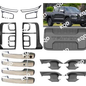 Kit de Cubiertas para Parachoques Mitsubishi Triton L200 2024 en Negro Mate, Accesorios de Decoración y Adornos para Vehículos - Product Image 1