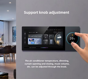 Duomei nhà thông minh hệ thống tuya Wifi ZigBee 6-inch màn hình cảm ứng Gateway Glass Knob trung tâm điều khiển bằng giọng nói Thiết bị chuyển mạch max 16A hiện tại - Product Image 2