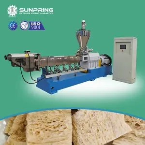 SunPring soy nuggets making machine soy protein fabrications machine textured vegetable protein extruder manufacturers