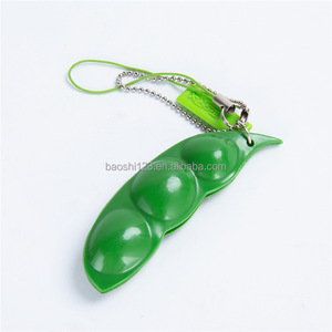 Juguete antiestrés de edamame, guisantes y cacahuetes sin fin, juguete para apretar, llavero colgante antiansiedad, juguete de descompresión para niños - Product Image 2