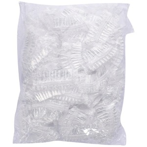 Disposable Thickened Plastic Ear Covers For Showering Hair Dyeing Treatment Adult Use 100 Pack Monochrome - Product Image 1
