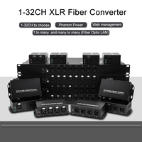 PINWEI Hi-Fi XLR Fiber Üzerinden Ses Aktarımı 1-2 Kanal Gerçek 24bit 192kHz Yüksek Çözünürlüklü Ses XLR Ses Fiber Optik Dönüştürücü 20KM