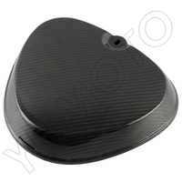Cache latérale carré en fibre de carbone 100 % pour batterie Simson S51 S50 S70 1975-1990 (Herkasten)