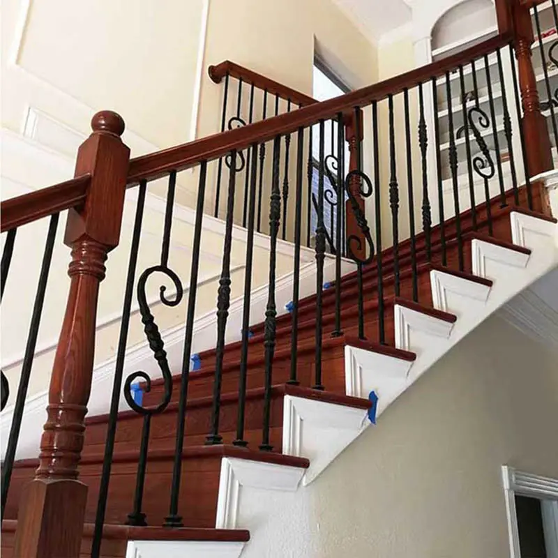Picaduras de escalera de hierro ornamental, Barandilla de escalera para balaustre, balcón, puerta, piezas de valla