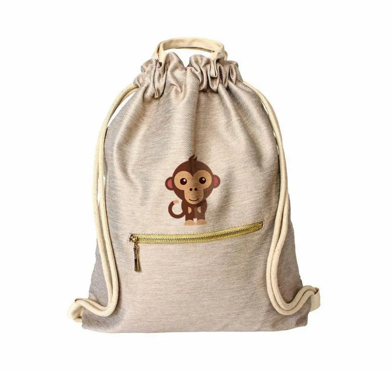 Blank Muslin Cotton Plain Baby Drawstring Canvas Jewelry Gift String Bag With Pocket