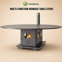 Poêle à granulés de bois Fangran 150Y 12kW, foyer de table autoportant à air chaud pour restaurant et bar
