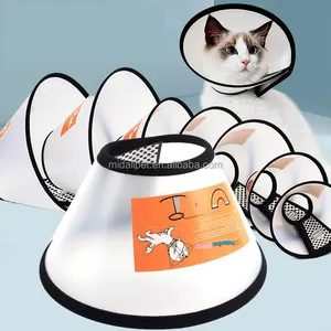 Dog Cone Adjustable Neck Collar Elizabeth Protective Collar Prevent Pets From Licking Wounds After Surgery