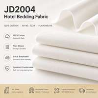 Rouleau de tissu blanc 100 % coton tissé respirant pour draps d'hôtel, idéal pour les fabricants de literie en gros
