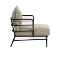 Canapé de jardin extérieur imperméable et résistant aux UV pour villa, terrasse, avec structure métallique, canapé inclinable pour hôtel, ensemble complet en aluminium
