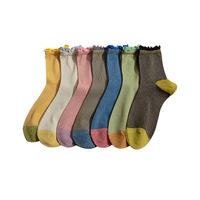 Chaussettes de sport pour femmes en lurex coréen, paillettes argentées brillantes, respirantes, mode estivale, volants