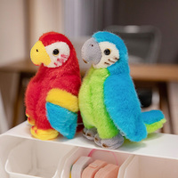 Peluche Perroquet Kawaii en Coton PP avec Broderie, Aimant Puissant, Jouet Anti-Stress pour Vente en Gros et Dropshipping