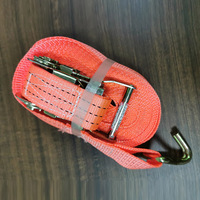 Sangles d'arrimage de cargaison de 2 pouces de haute qualité sangle d'arrimage à cliquet en polyester avec double crochet en J pour élingues de ceinture de camion