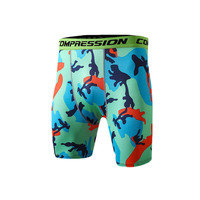 Hommes Camouflage Couche de Base Sous Pantalon Court pantalon de Course Pantalon À Séchage Rapide Short De Compression