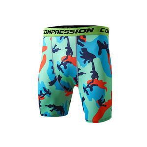 Uomini Camouflage Strato di Base In Breve Pantaloni Da Corsa Pantaloni Stretti Quick Dry Bicchierini di Compressione - Product Image 6