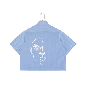 <span class=keywords><strong>Camicia</strong></span> Unisex Estiva Casual 100% Cotone Patchwork Personalizzata con Bottoni Traspirante con Stampa Serigrafica - Product Image 2
