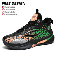 Chaussures de basketball rétro basses et montantes, tige en PU de haute qualité, résistantes à l'usure, chaussures de sport décontractées toutes saisons