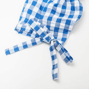 Chemisier à carreaux pour filles, col profond, épaules dénudées, style mode, fabriqué en Chine - Product Image 6