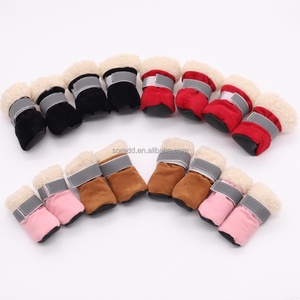 Chaussures pour chien chaudes et respirantes antidérapantes 2025 avec semelles souples imperméables, couvre-pattes pour animaux de compagnie épaissis en coton PU - Product Image 5