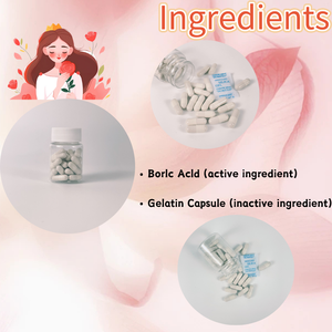 Cápsulas de Ácido Bórico Yoni y Supositorios Vaginales de Ácido Bórico, Limpieza Antibacteriana, pH Equilibrado, Cuidado Vaginal, 2 Años de Duración - Product Image 3