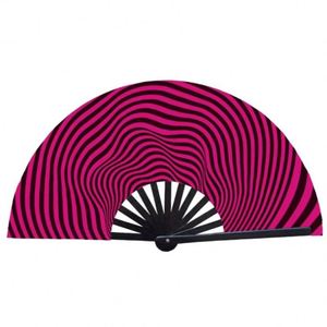 Customizable Bamboo or Plastic Folding Large <b>Hand</b> Fan Loud Clack 33cm Kung Fu Fan for Party - Product Image 6