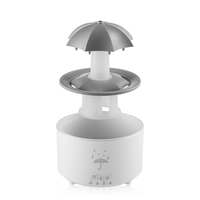 Diffuseur d'arômes à gouttes d'eau rotatif de nouvelle conception, humidificateur d'huiles essentielles avec télécommande, lumière LED colorée