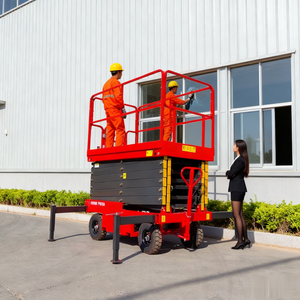 Plateforme élévatrice à ciseaux pour travaux en altitude, capacité 500 kg, plateforme de levage électrique 7 m pour travaux de construction - Product Image 5