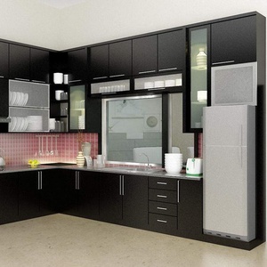 Mobili da <span class=keywords><strong>Cucina</strong></span> e Bagno Moderni su Misura, Ecologici e Ignifughi con Lavello e Cerniere - Product Image 3