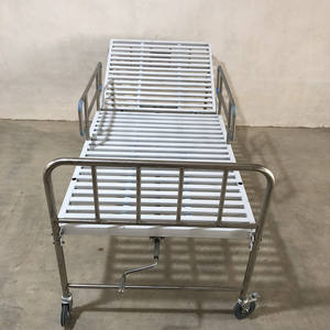 Cama de Hospital de Acero Inoxidable con Manivela, Cama de Fisioterapia para Residencias de Ancianos, Cama Giratoria para Pacientes, Cama Elevadora y Giratoria - Product Image 2