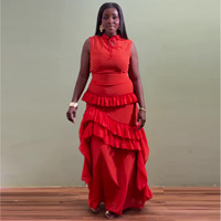 Vêtements féminins transfrontaliers Europe-Amérique 2026 : Nouvelle collection automne, mode africaine et élégance, sans manches, asymétrique