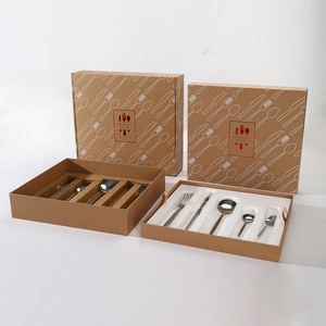 Boîtes d'emballage pour couverts en carton ondulé B/E, option boîte à rabat avec boîte cadeau intérieure rigide, vente en gros - Product Image 4