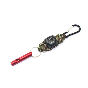 Portachiavi di Sopravvivenza per Esterni in Corda Intrecciata, con <span class=keywords><strong>Bussola</strong></span>, Fischietto di Sopravvivenza, Ciondolo Multifunzionale - Product Image 4