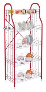 Moderno Escurridor de Platos de Hierro Fundido, Organizador de <span class=keywords><strong>Cocina</strong></span> Plegable con Niveles Ajustables para Almacenamiento de Ollas - Product Image 2