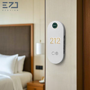 Placa de puerta de habitación iluminada, letreros de número de unidad, números de puerta de apartamento con timbre y DND para números aptos - Product Image 4