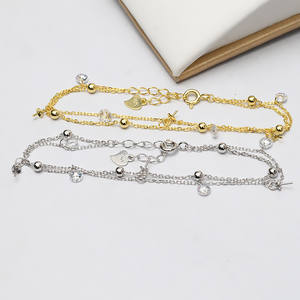 สร้อยข้อมือเงินแท้ S925 พร้อมไข่มุกเม็ดเล็กทำมือ 5-9 เม็ด ดีไซน์ทันสมัย เรียบหรู รูปดาว สำหรับงาน DIY อุปกรณ์ตกแต่ง ถาดเปล่า 549 - Product Image 5