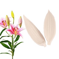 Moule à Fondant en silicone, pâte à gomme naturelle de lys en forme de fleur, sandwichs