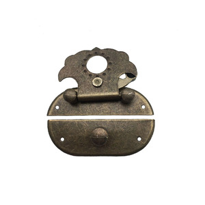 47x30mm piccola fibbia 66x30mm gioielli regalo antichi in legno vino rosso scatola chiusura fermaglio per mobili fermaglio decorativo in metallo - Product Image 5