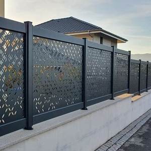 Panneau extérieur résistant clôturant la barrière de sécurité en acier galvanisée - Product Image 4