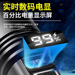 Linterna LED de Alta Intensidad Luomen, 1500M, Batería Recargable, Luz Blanca con Zoom, Cuerpo de Aleación de Aluminio - Product Image 4