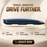 Boîte de toit de voiture de haute qualité 750L, étanche, en ABS rigide, aérodynamique, verrouillable, pour les voyages sur route